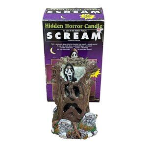 Vintage Scream Ghostface Hidden Horror Candle Fun World Halloween